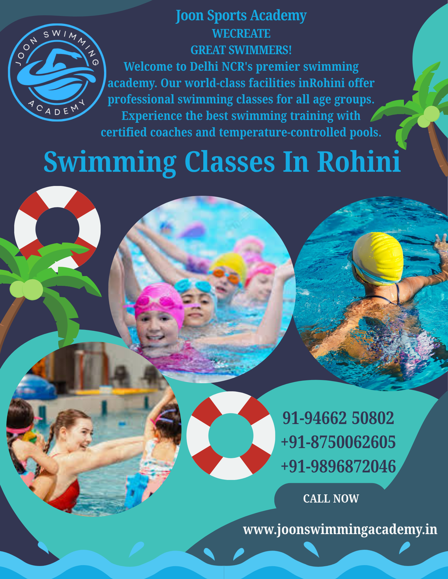 Best swimming classes in Rohini Delhi